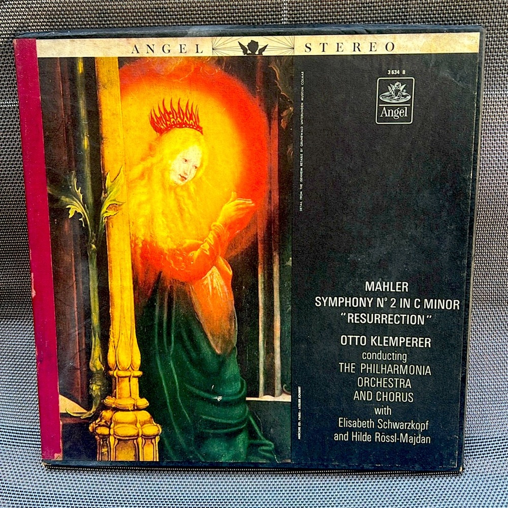 Vintage vinyl record box set Mahler Symphony N 2 In C Minor Resurrection